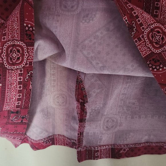 Cute Vintage red bandana mini skirt - Picture 7 of 11